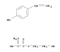 2-Propenoic acid, 2-methyl-, 2-hydroxyethyl ester, polymer with 4-ethenylphenol